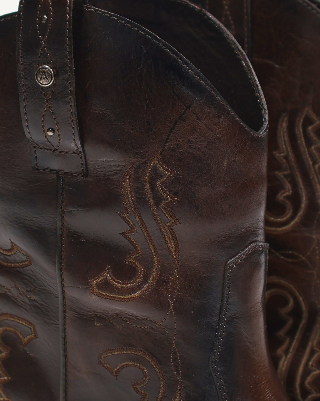 Botines Texanos con Bordado Austin Café - Antonina