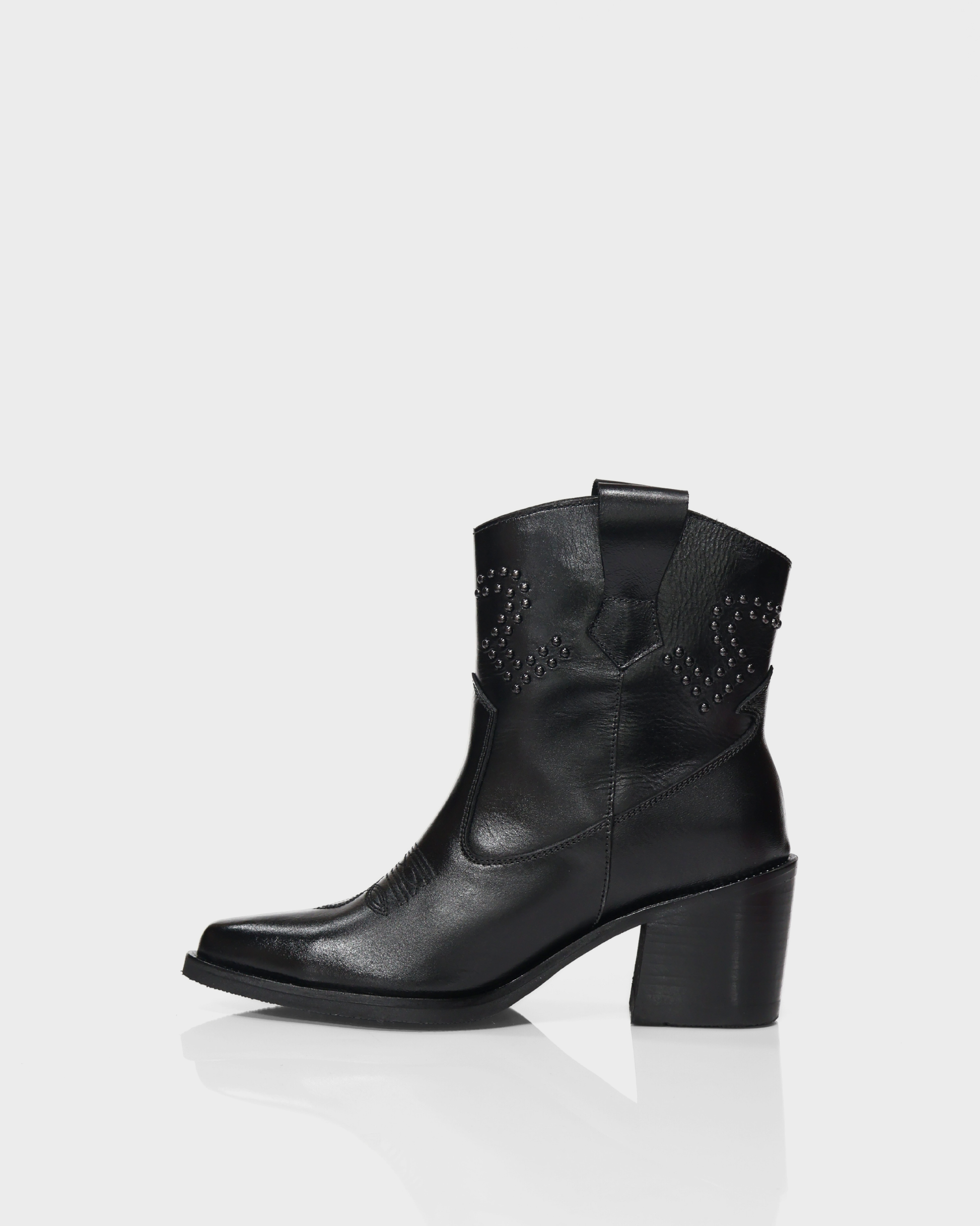 Botas Texanas en Cuero Baylor Negro
