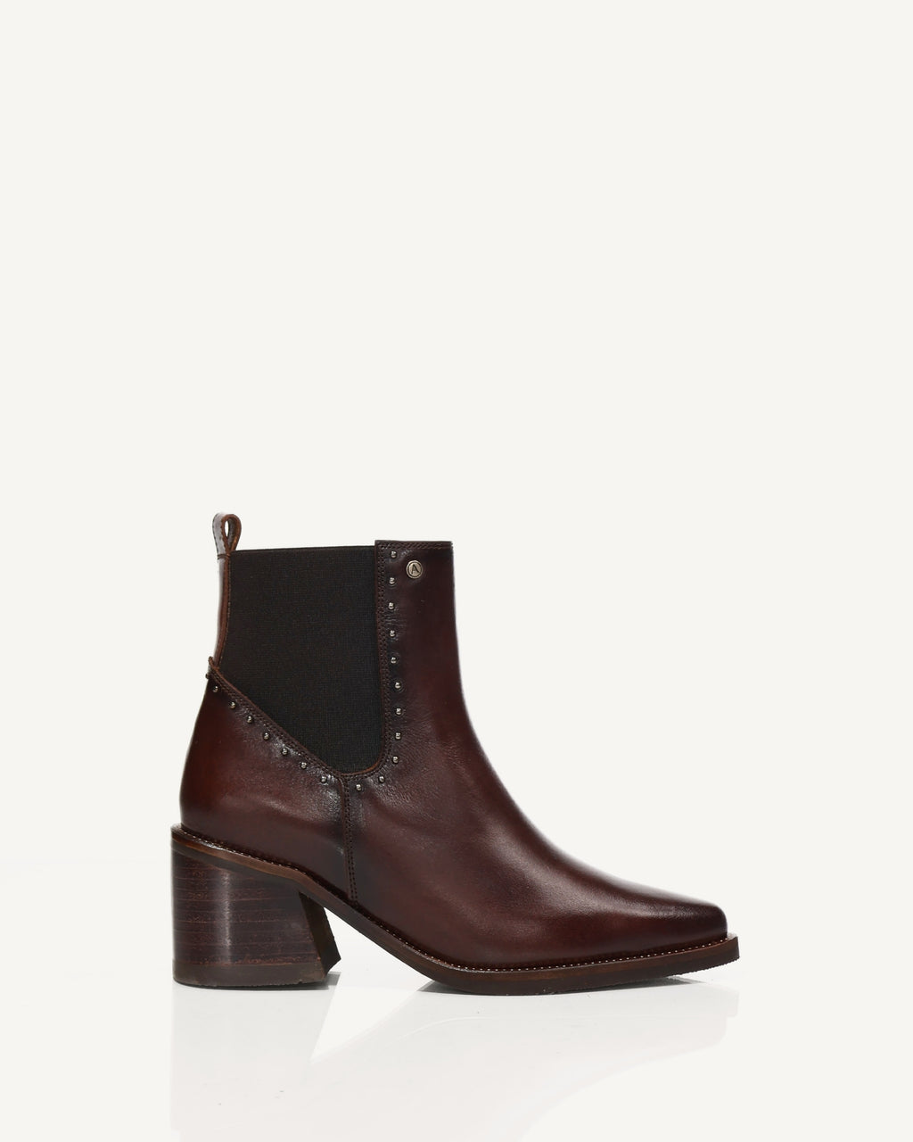 Botines en Cuero con Resorte Boston Coñac - Antonina