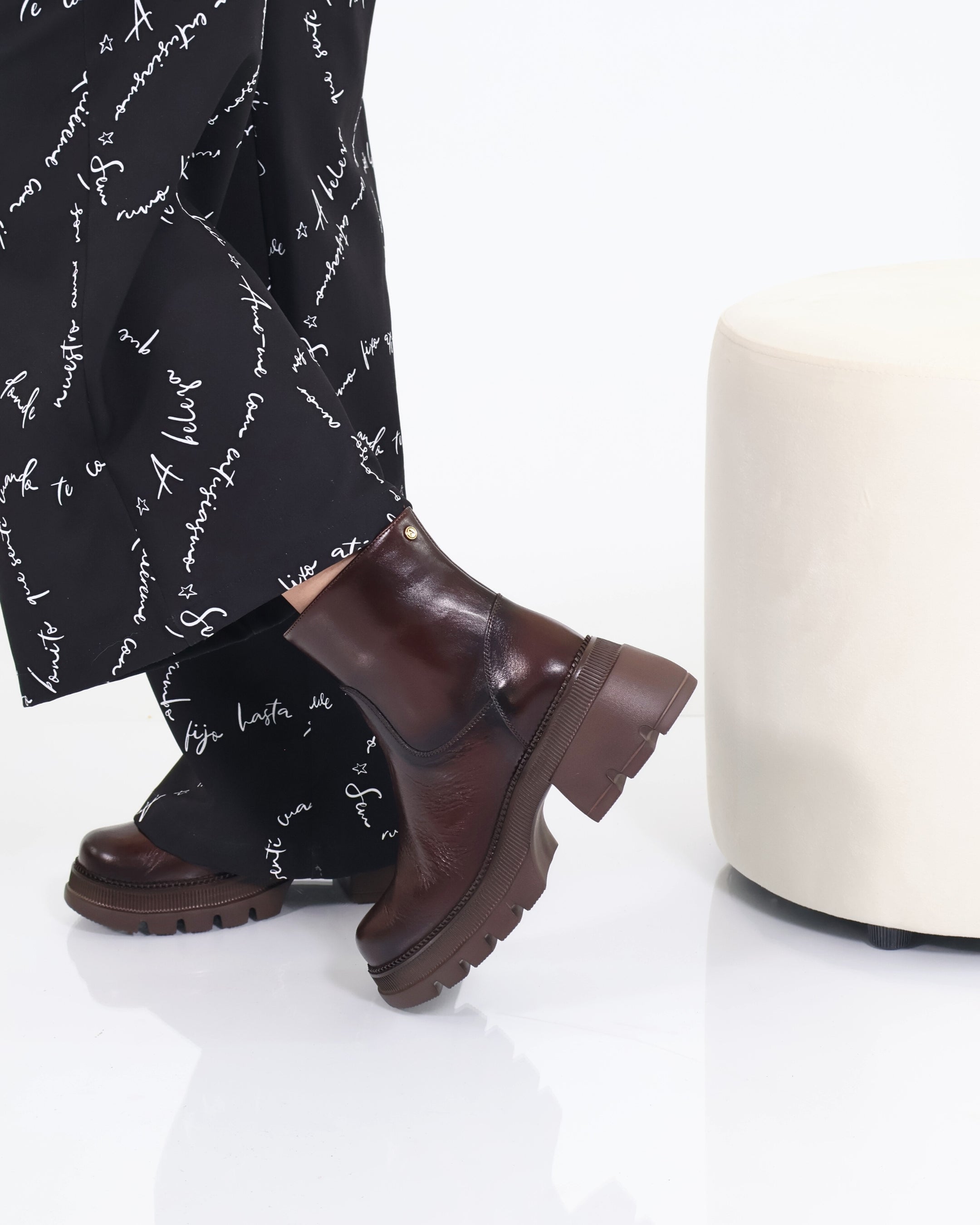 Botines en Cuero Gaby Coñac