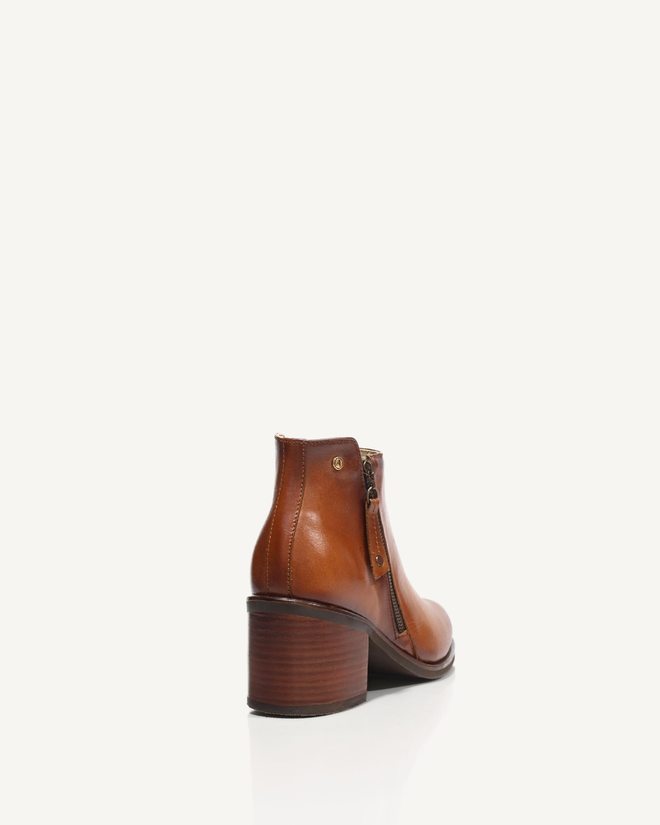 Botines en Cuero Indiana Miel