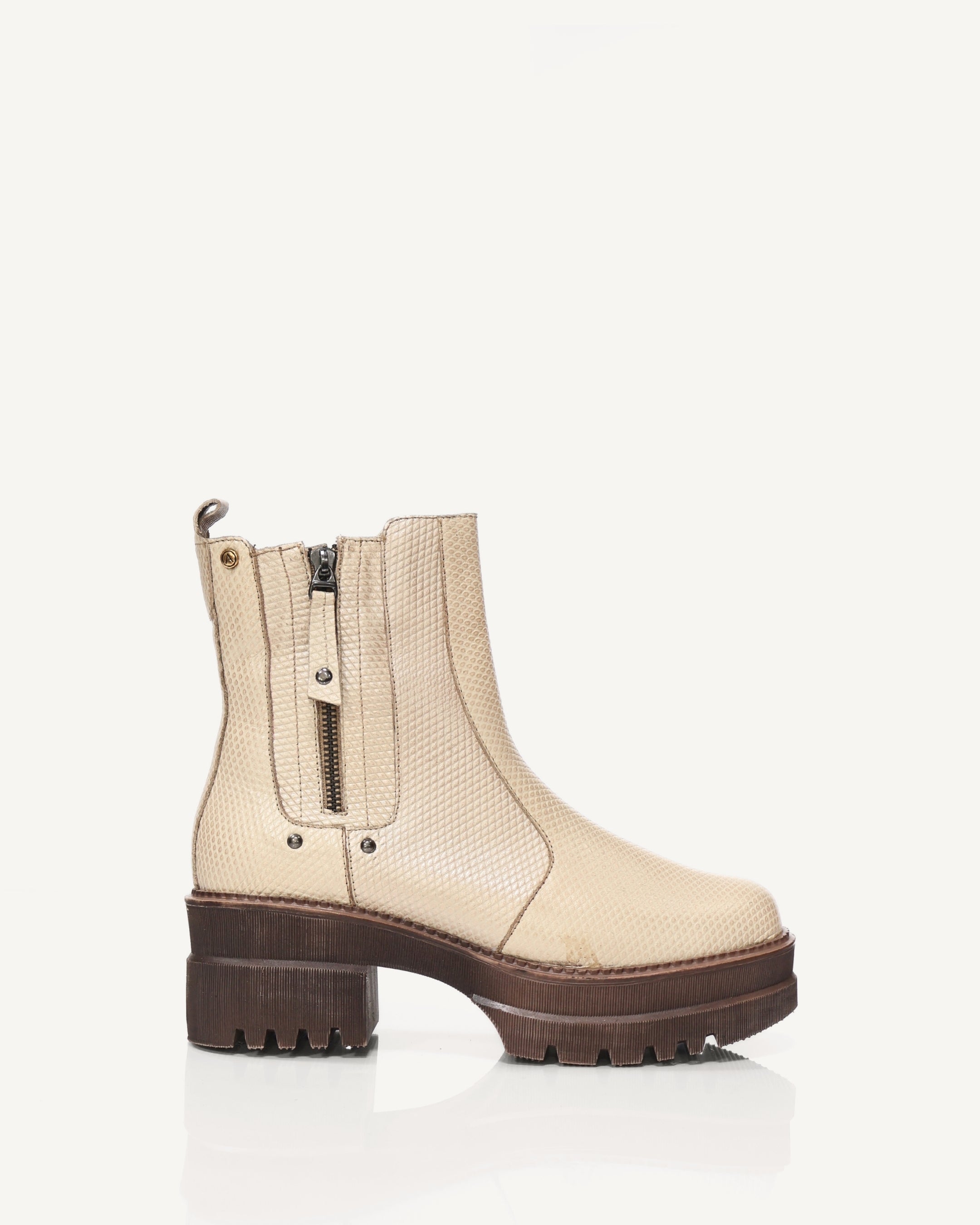 Botines en Cuero Livepool Pardo - Antonina