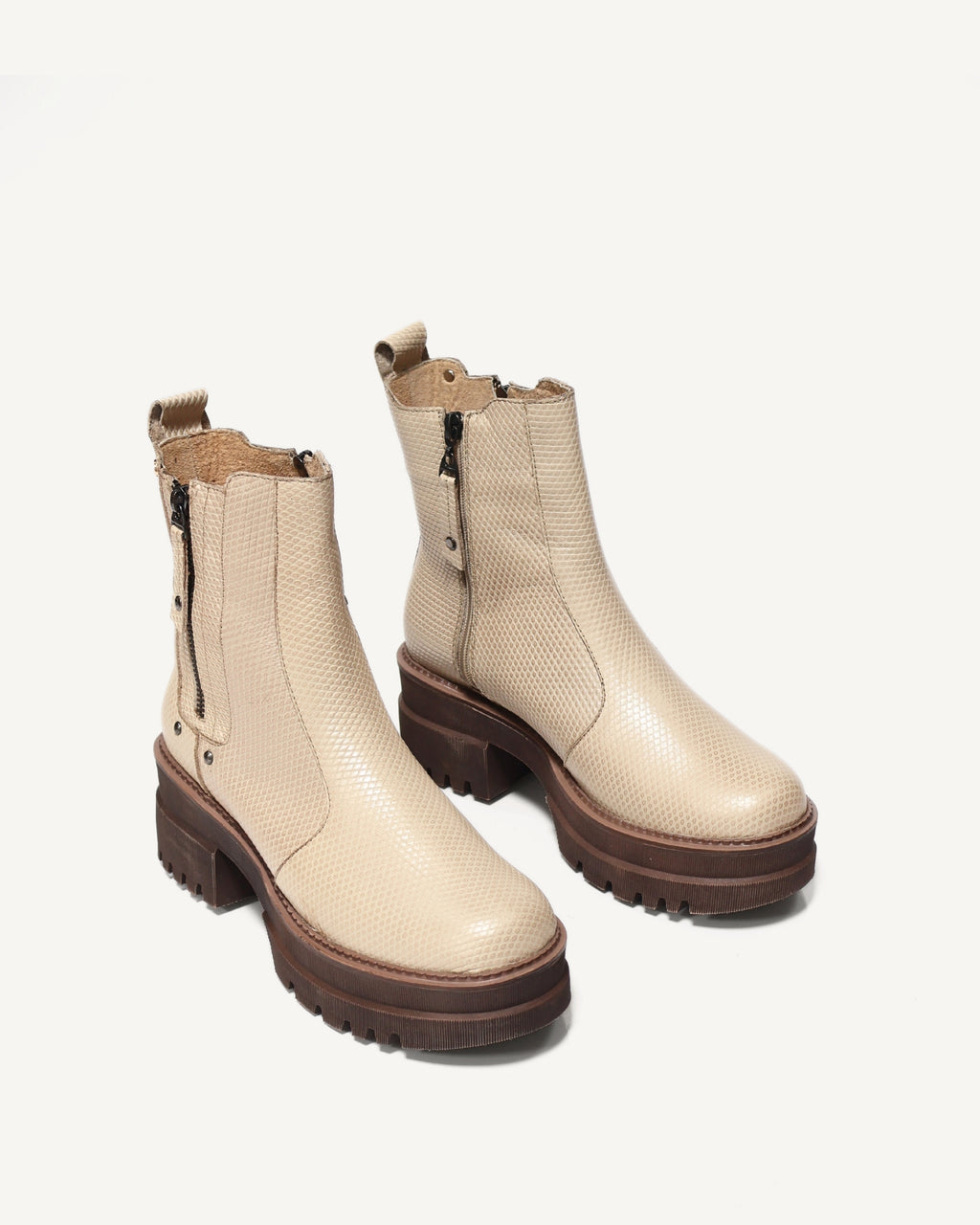 Botines en Cuero Livepool Pardo - Antonina