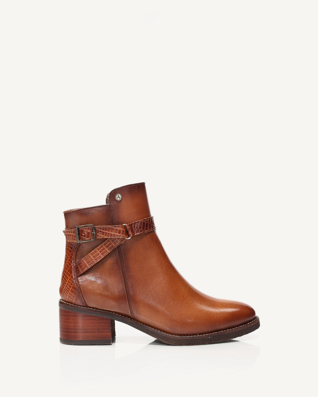 Botines en Cuero Pontevedra Miel - Antonina