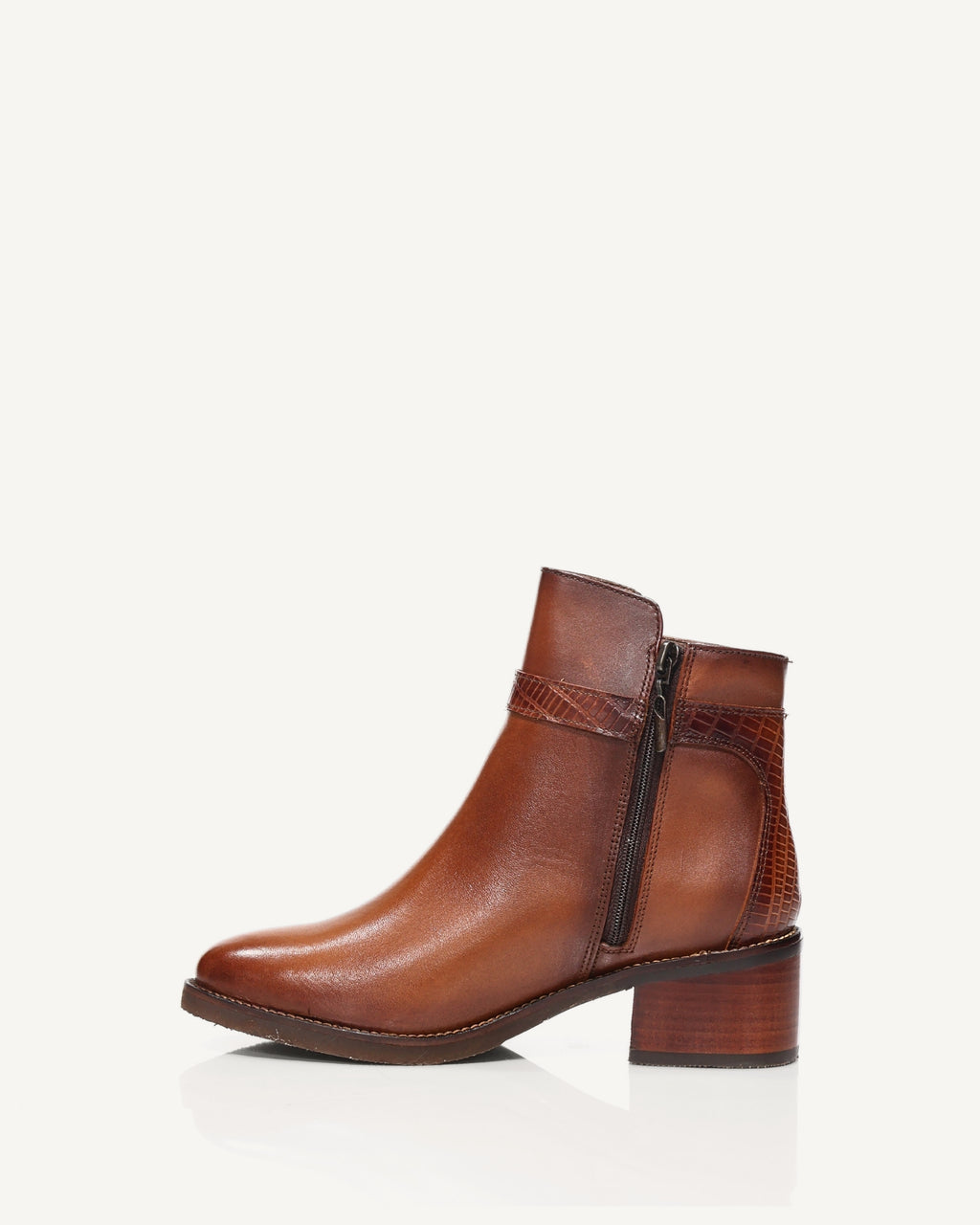 Botines en Cuero Pontevedra Miel - Antonina