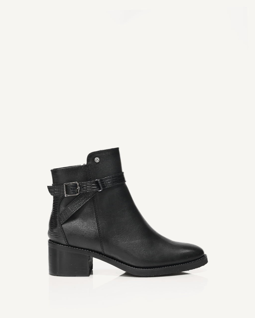 Botines en Cuero Pontevedra Negro - Antonina