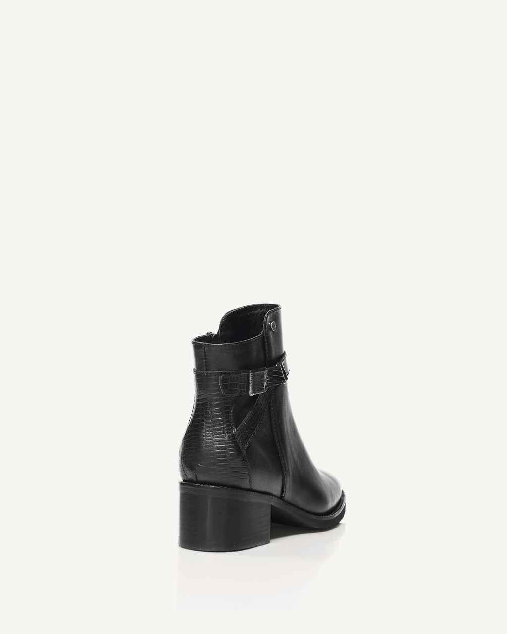 Botines en Cuero Pontevedra Negro - Antonina