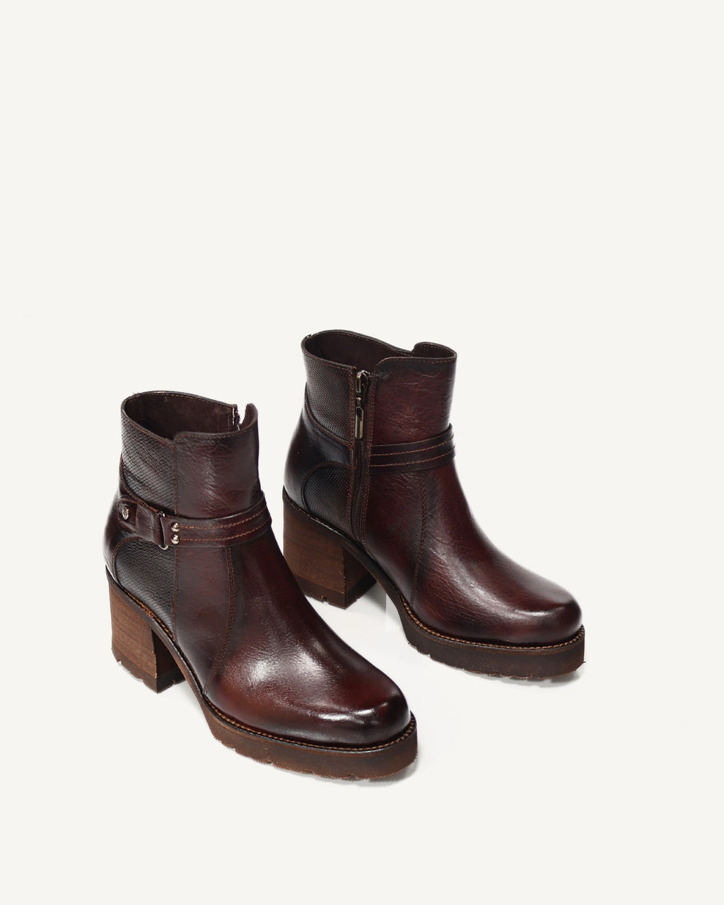 Botines en Cuero Ramona Coñac - Antonina