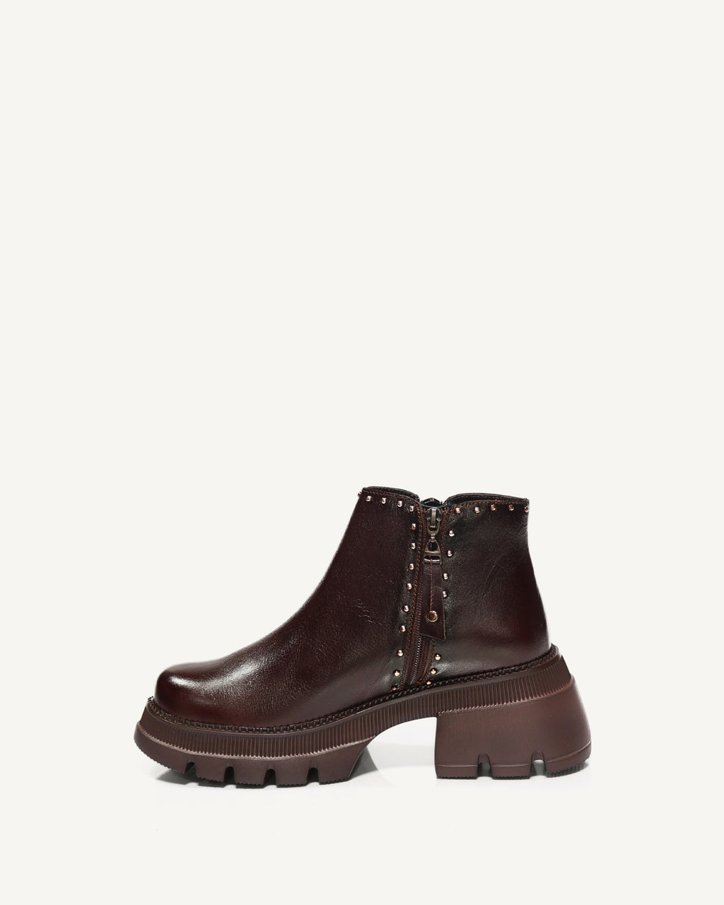 Botines en Cuero Sofía Coñac