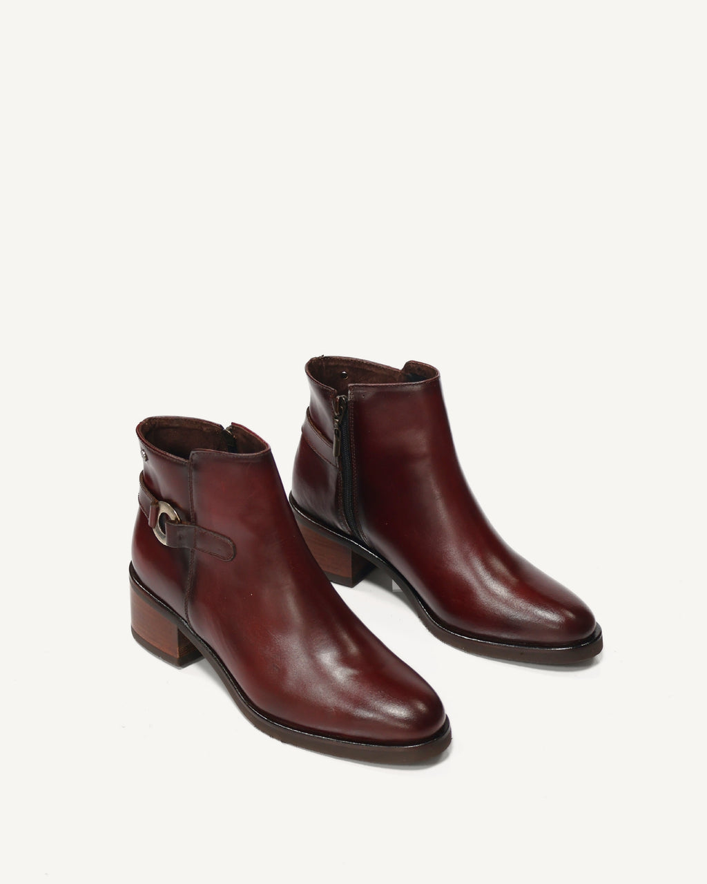 Botines en Cuero Vitto Vinotinto - Antonina