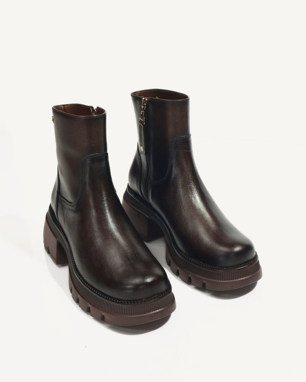 Botines en Cuero Gaby Chocobronce