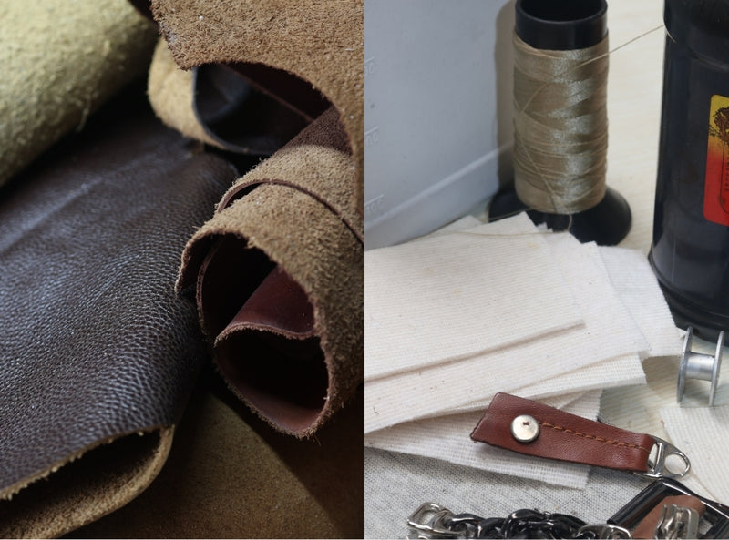 Cuero genuino y materiales premium