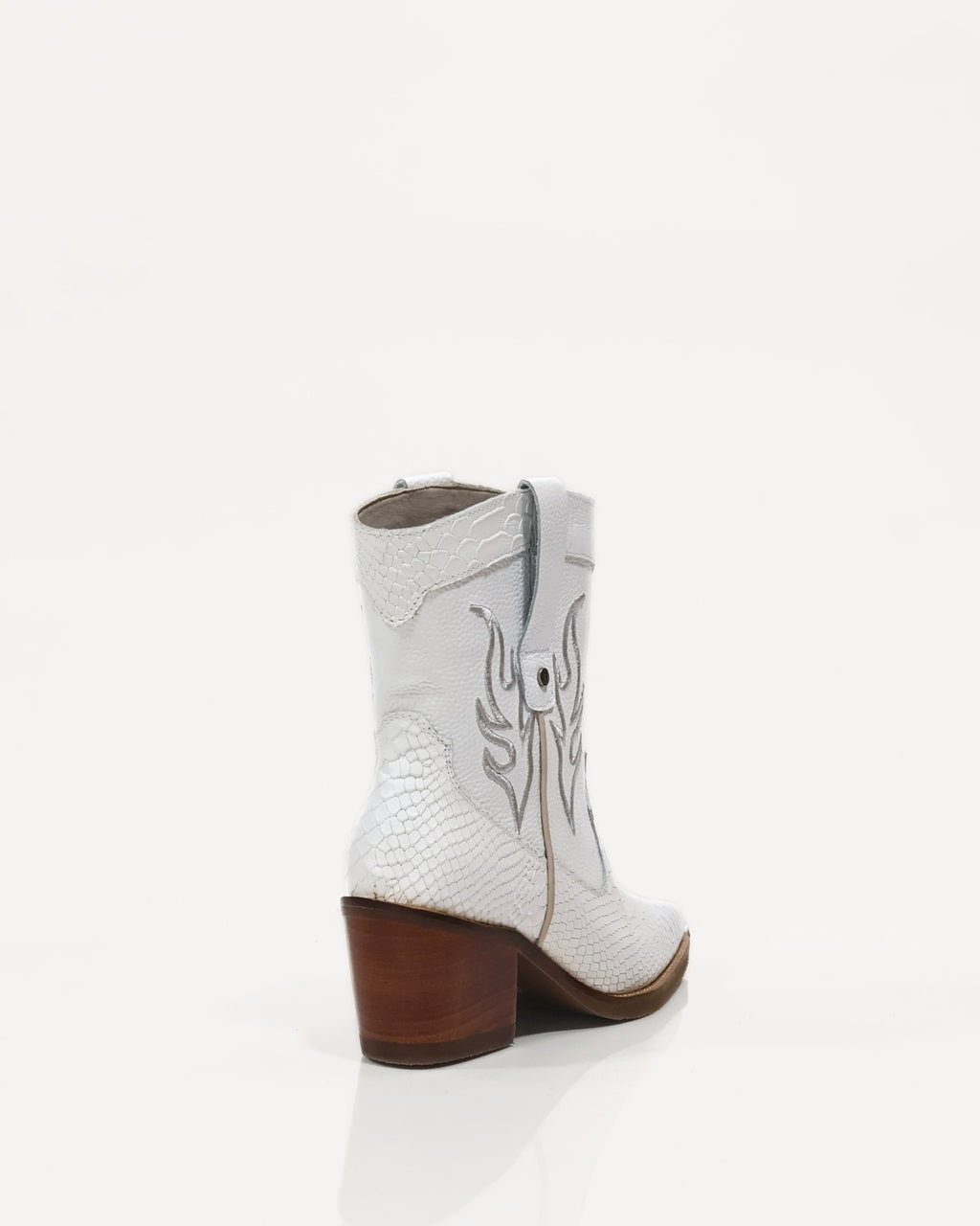 Botas Texanas en Cuero Texa Blanco - Antonina