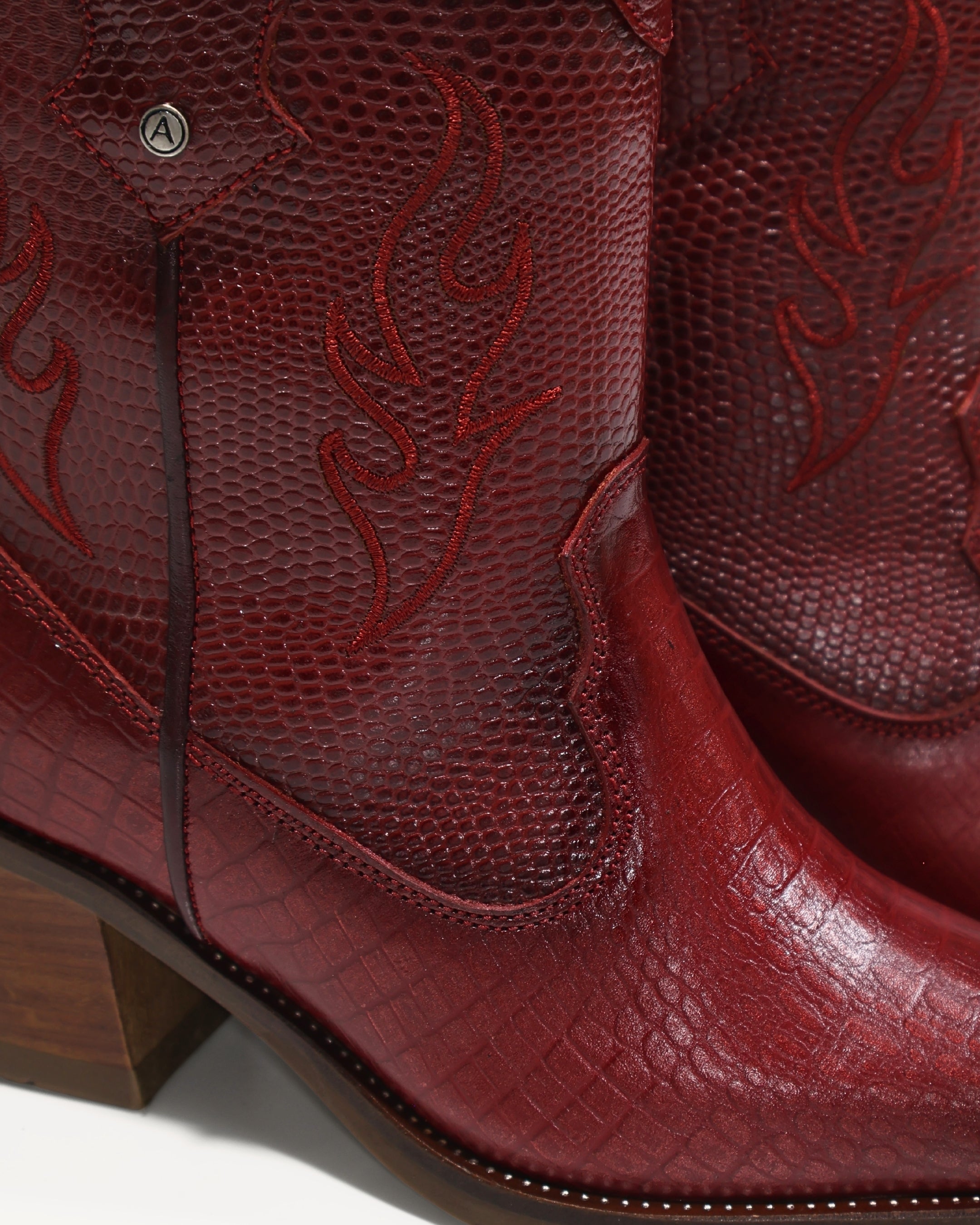 Botas Texanas en Cuero Texa Cherry - Antonina
