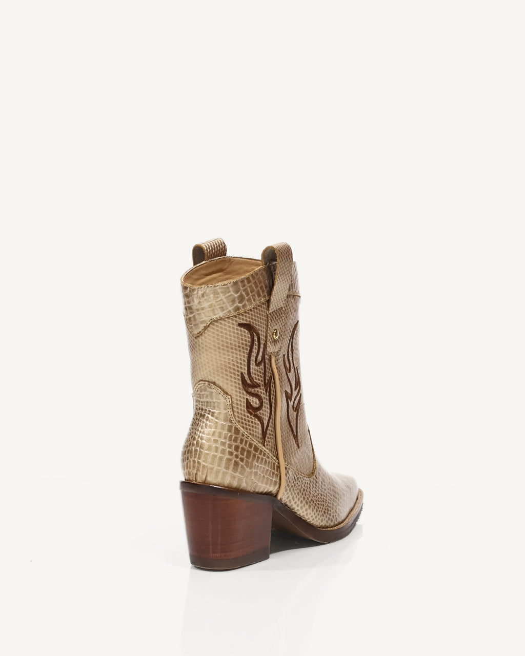 Botas Texanas en Cuero Texa Dorado - Antonina
